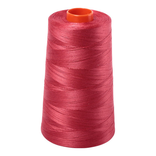 Aurifil 50wt cotton thread cone in Red Peony 2230