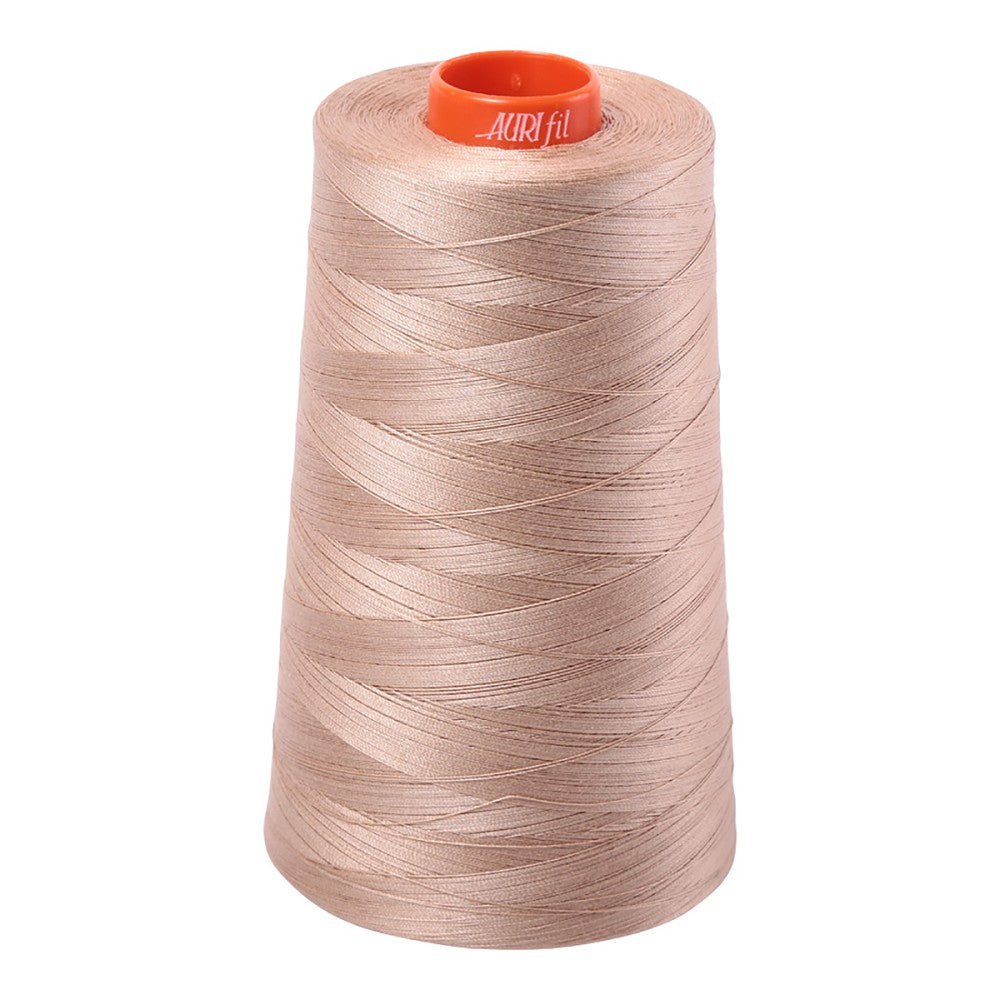 Aurifil 50wt cotton thread cone in Beige 2314