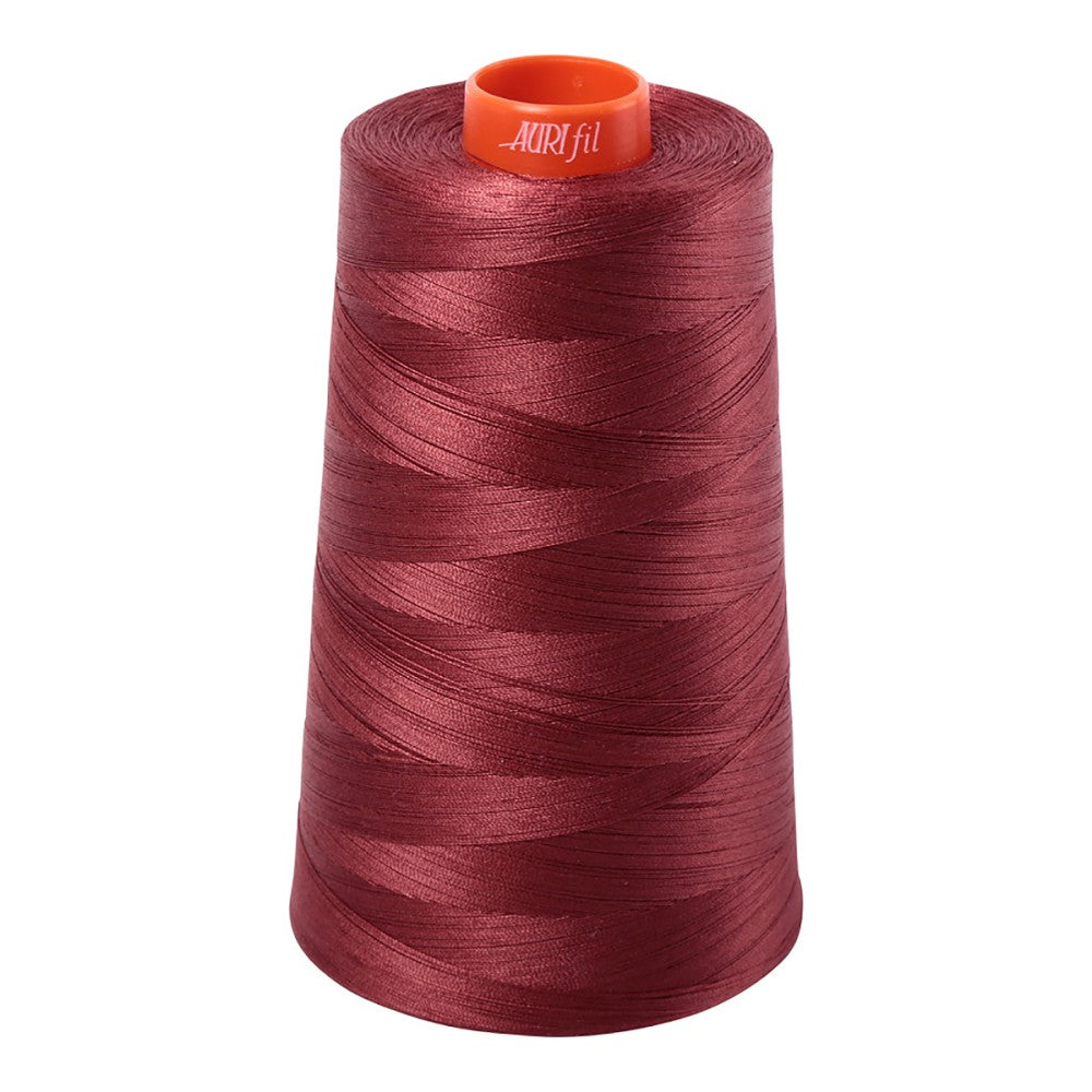 Aurifil 50wt cotton thread cone in Raisin 2345