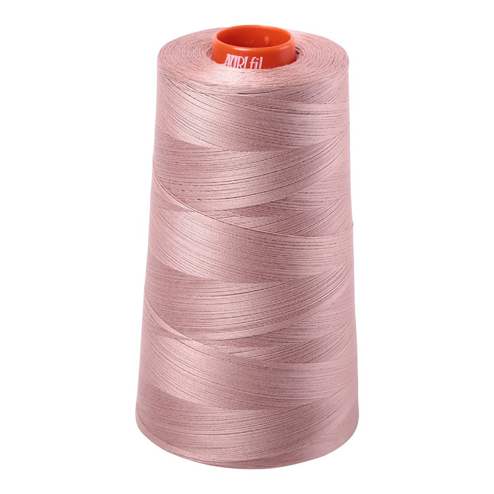 Aurifil 50wt cotton thread cone in Antique Blush 2375