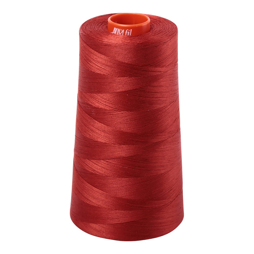 Aurifil 50wt cotton thread cone in Pumpkin Spice 2395