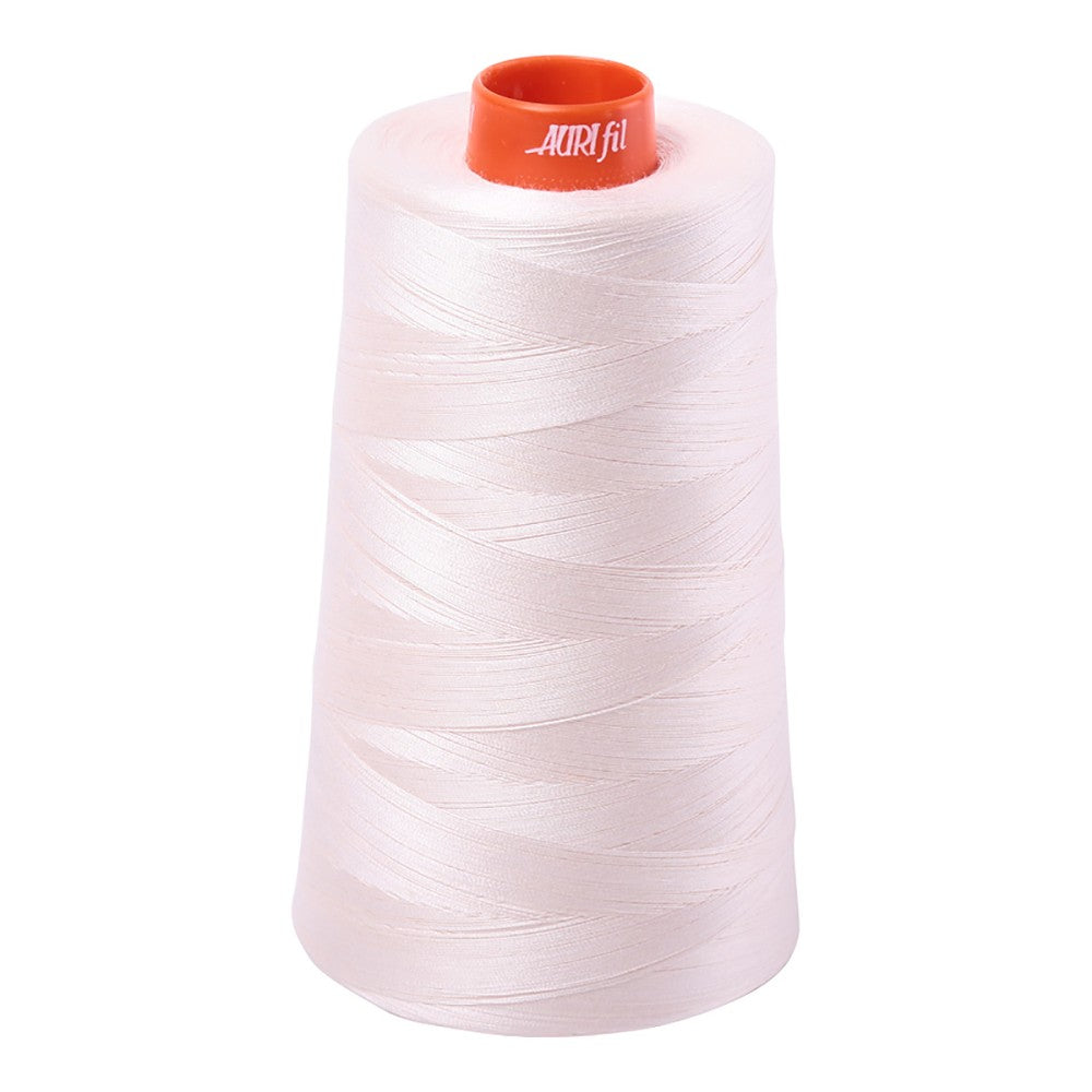 Aurifil 50wt cotton thread cone in Oyster 2405