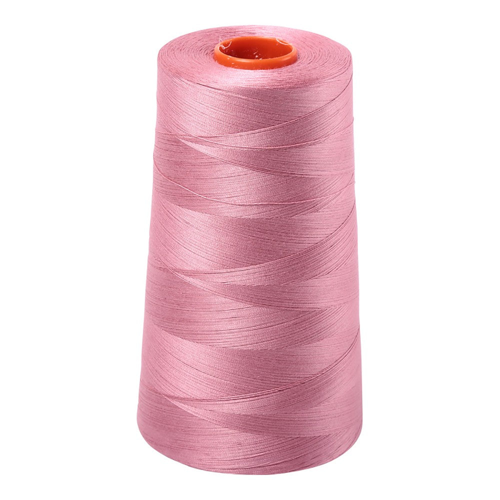Aurifil 50wt cotton thread cone in Victorian Rose 2445