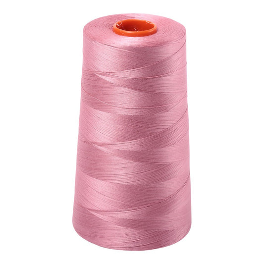 Aurifil 50wt cotton thread cone in Victorian Rose 2445