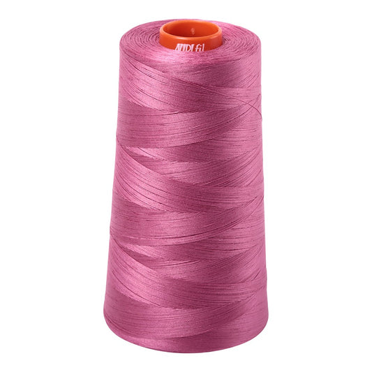 Aurifil 50wt cotton thread cone in Dusty Rose 2452