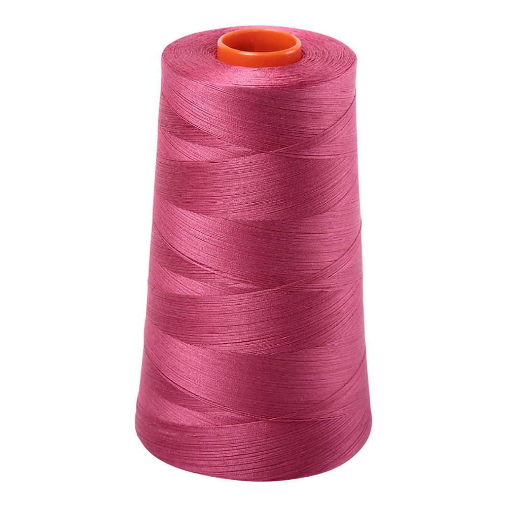 Aurifil 50wt cotton thread cone in Medium Carmine Red 2455