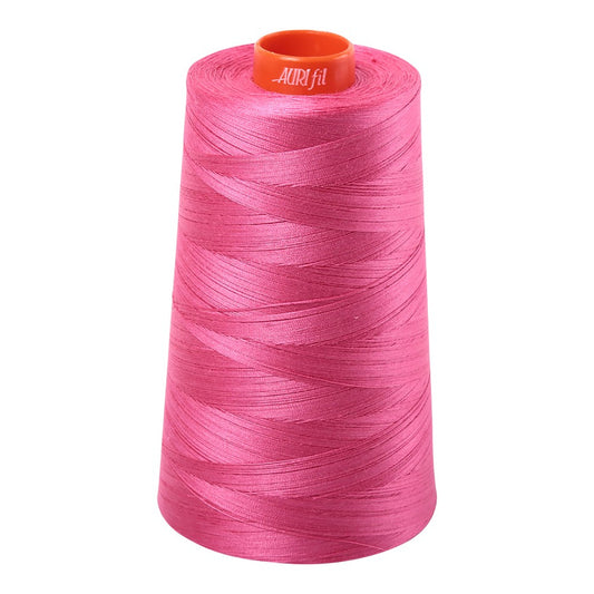 Aurifil 50wt cotton thread cone in Blossom Pink 2530