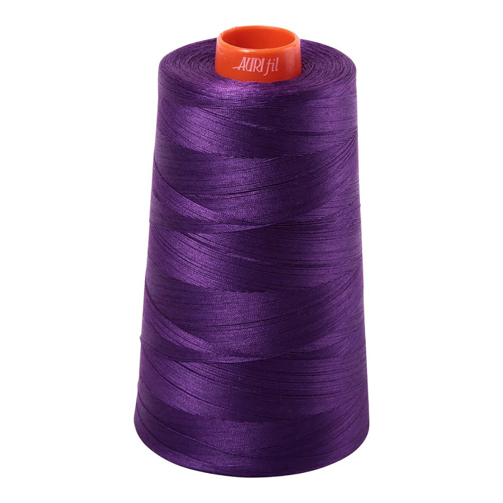 Aurifil 50wt cotton thread cone in Medium Purple 2545