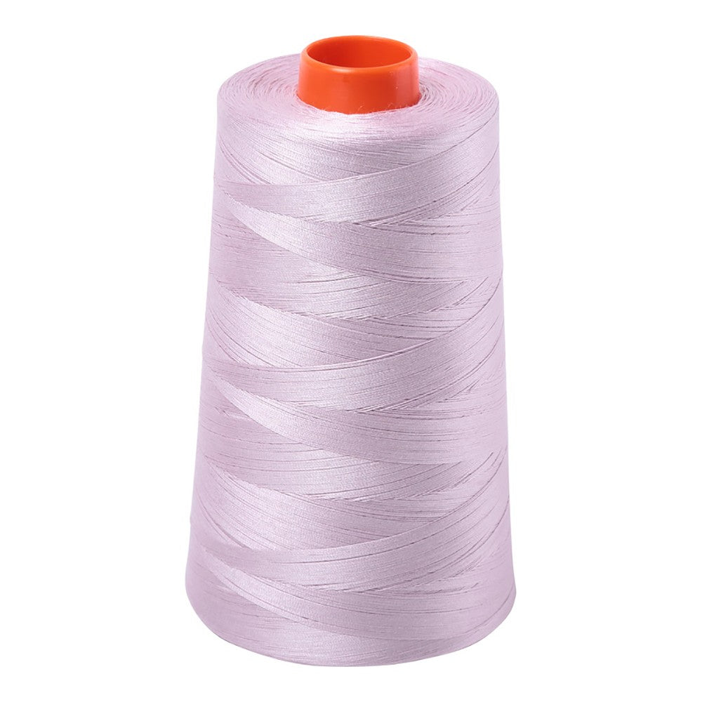 Aurifil 50wt cotton thread cone in Pale Lilac 2564