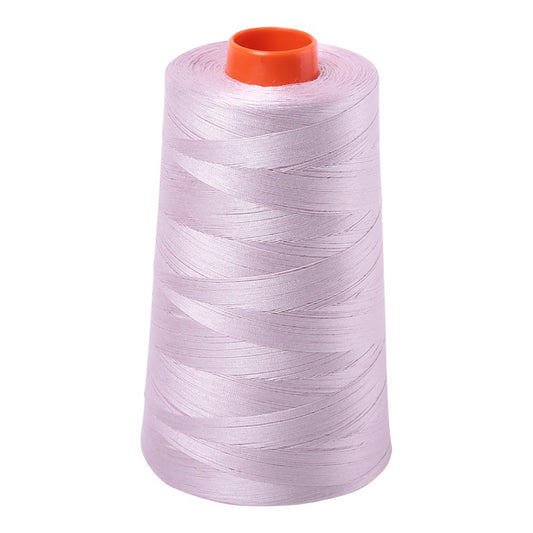 Aurifil 50wt cotton thread cone in Pale Lilac 2564