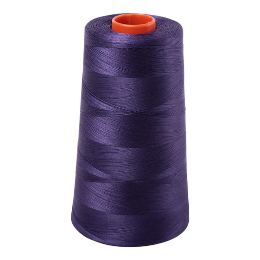 Aurifil 50wt cotton thread cone in Dark Dusty Grape 2581