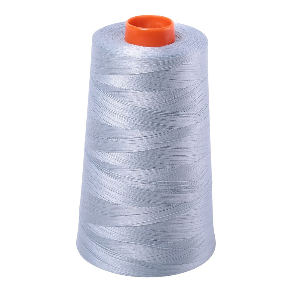 Aurifil 50wt cotton thread cone in Arctic Sky 2612