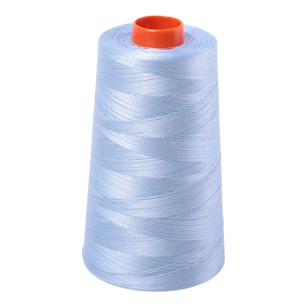 Aurifil 50wt cotton thread cone in Light Robins Egg 2710