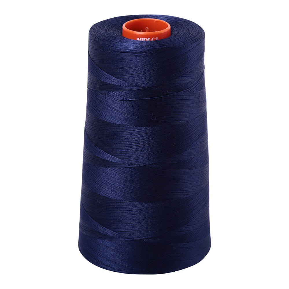 Aurifil 50wt cotton thread cone in Midnight 2745