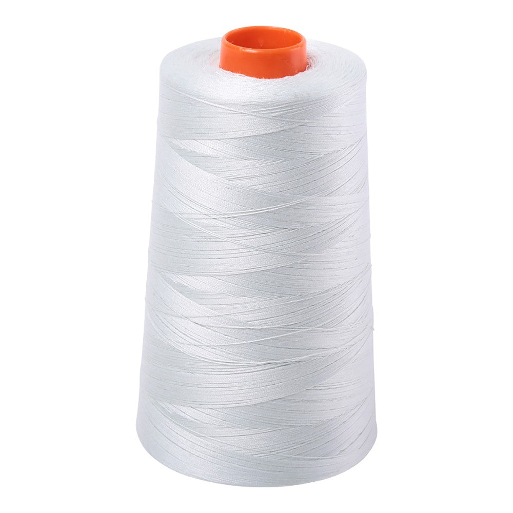 Aurifil 50wt cotton thread cone in Mint Ice 2800