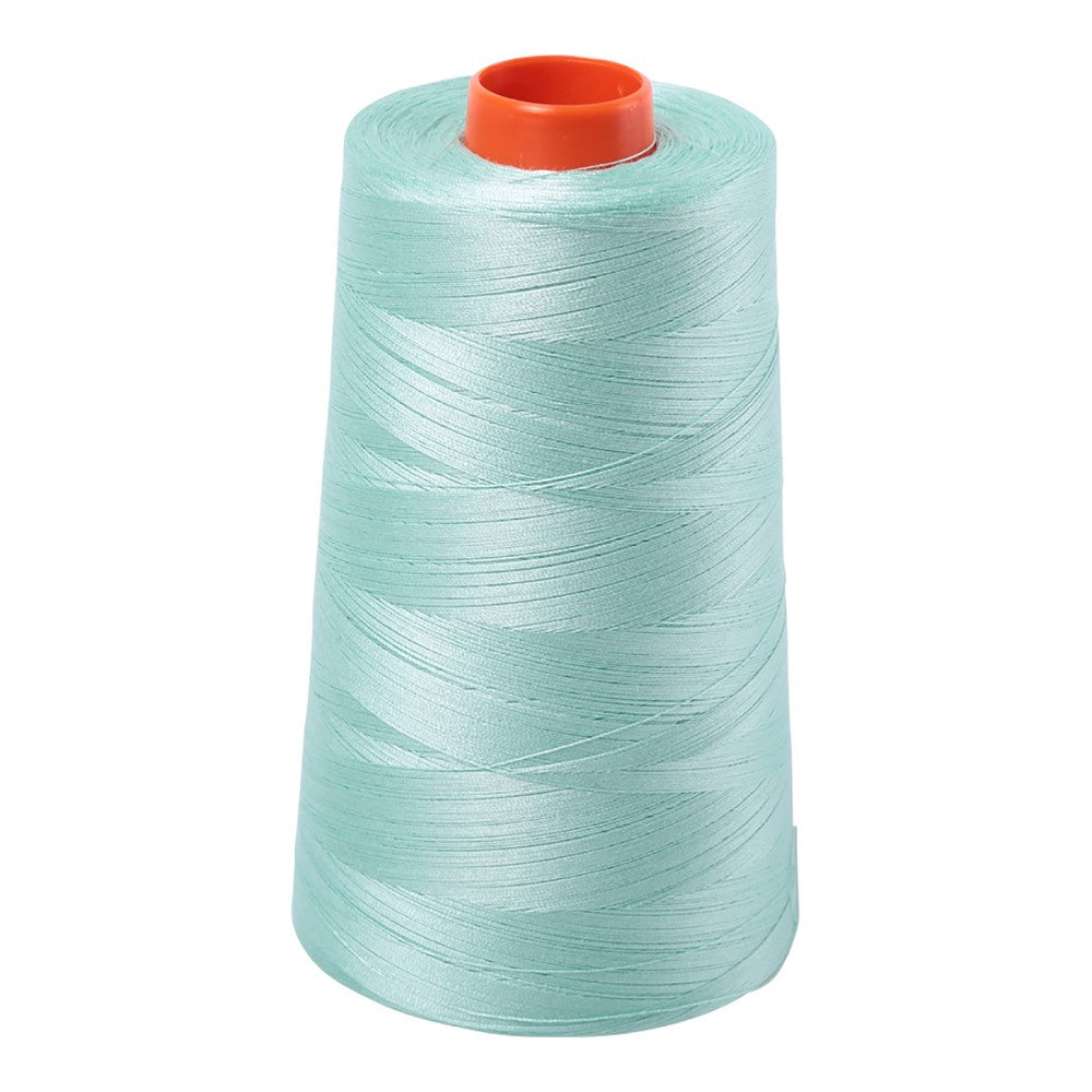 Aurifil 50wt cotton thread cone in Mint 2830