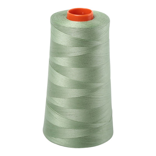 Aurifil 50wt cotton thread cone in Loden Green 2840
