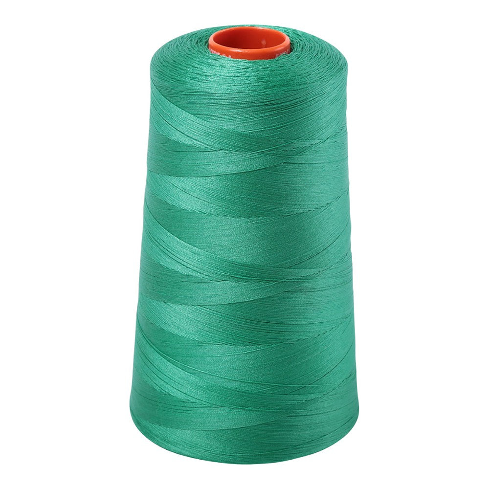 Aurifil 50wt cotton thread cone in Emerald 2865