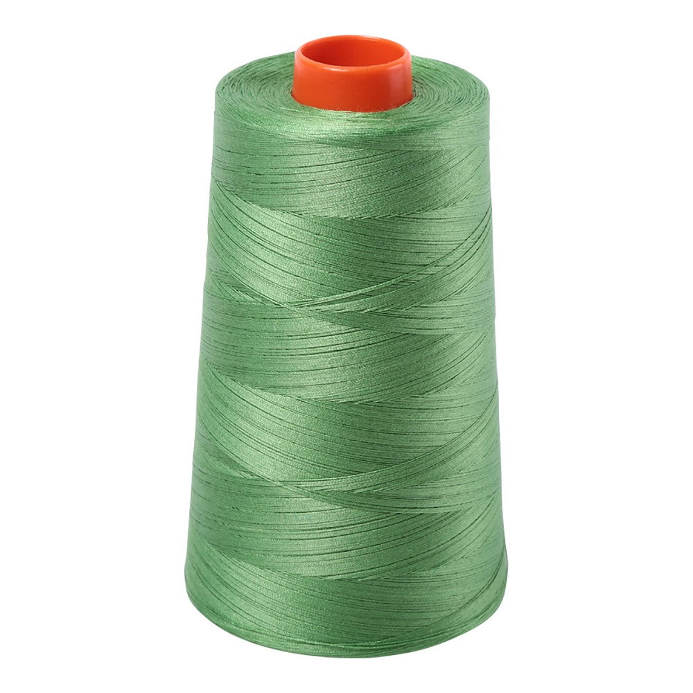 Aurifil 50wt cotton thread cone in Green Yellow 2884