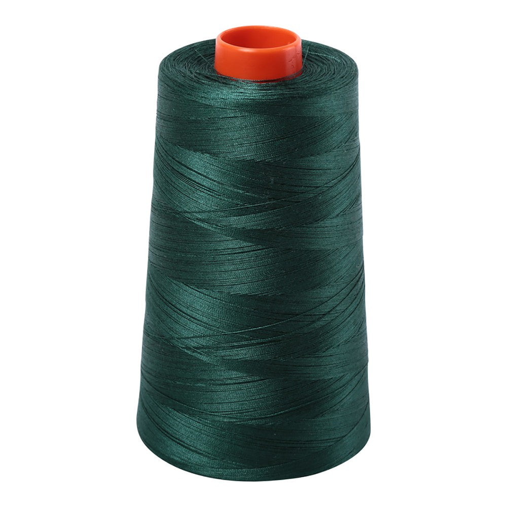 Aurifil 50wt cotton thread cone in Medium Spruce 2885