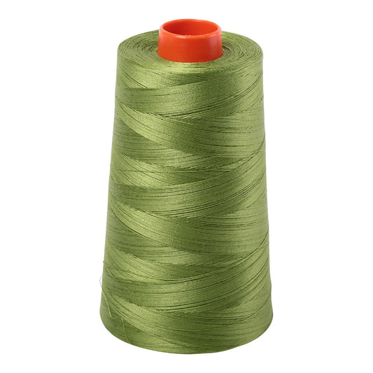 Aurifil 50wt cotton thread cone in Fern Green 2888
