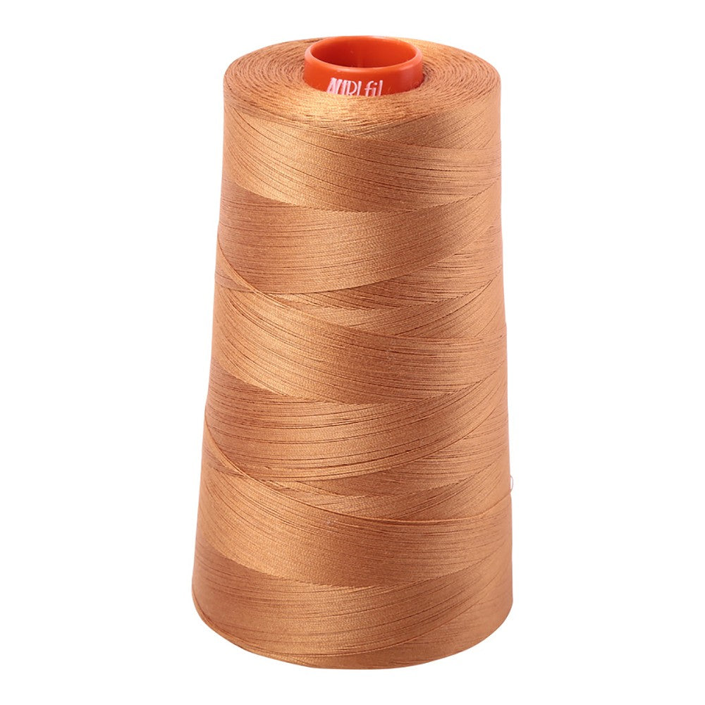 Aurifil 50wt cotton thread cone in Golden Toast 2930