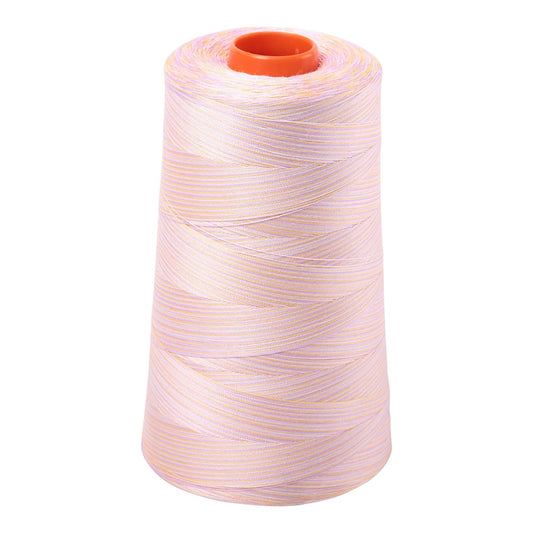 Aurifil 50wt cotton thread cone in Variegated Bari 4651
