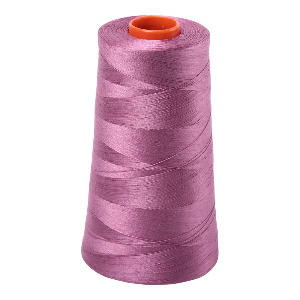 Aurifil 50wt cotton thread cone in Wine 5003