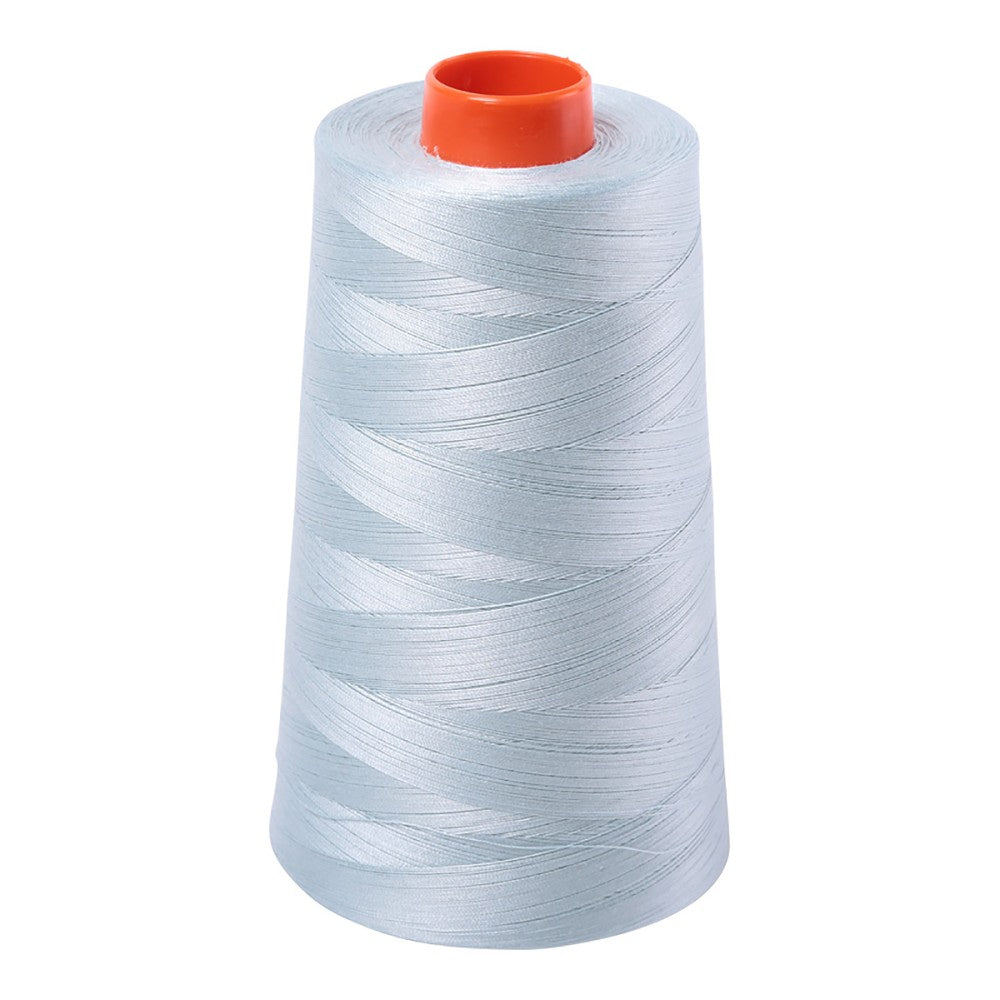 Aurifil 50wt cotton thread cone in Light Grey Blue 5007