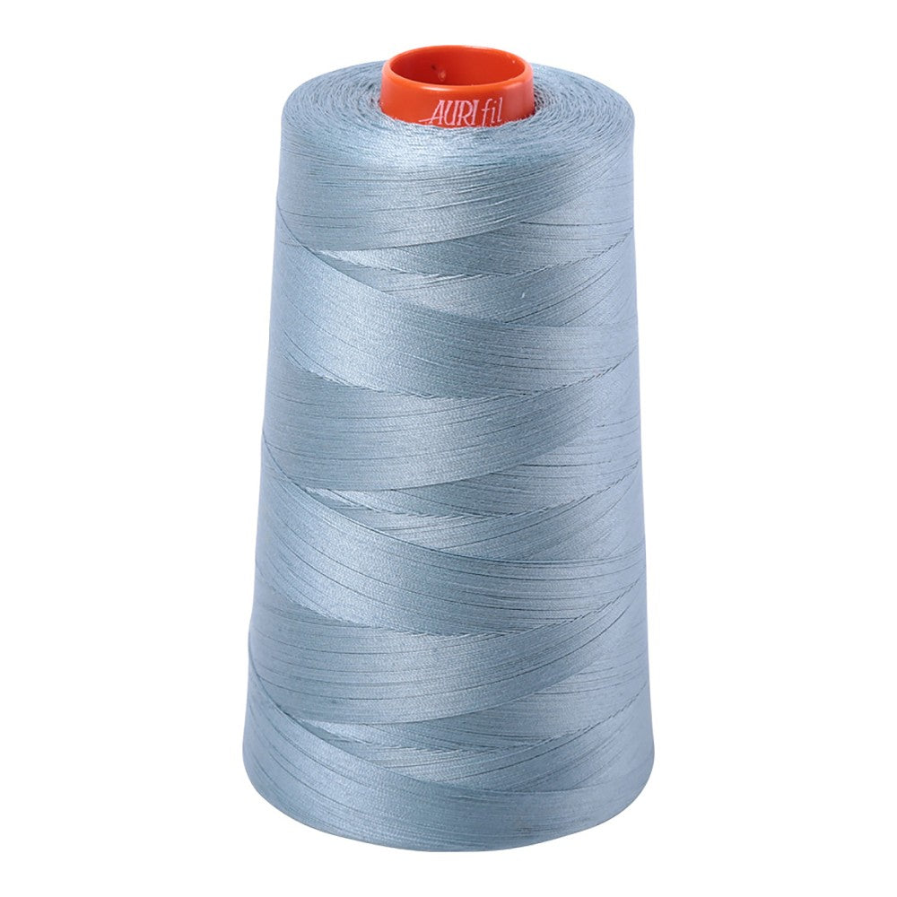 Aurifil 50wt cotton thread cone in Sugar Paper 5008