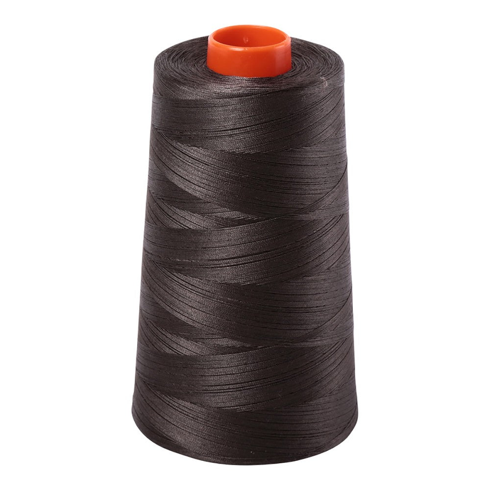 Aurifil 50wt cotton thread cone in Asphalt 5013