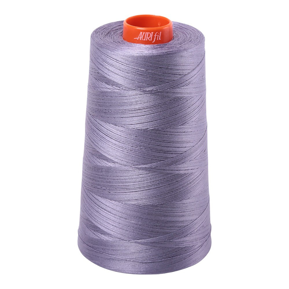 Aurifil 50wt cotton thread cone in Twilight 6733