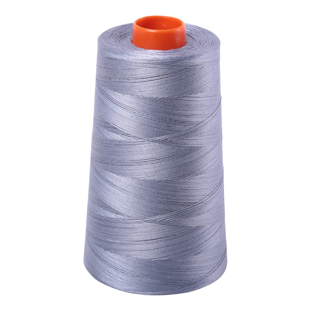 Aurifil 50wt cotton thread cone in Swallow 6734