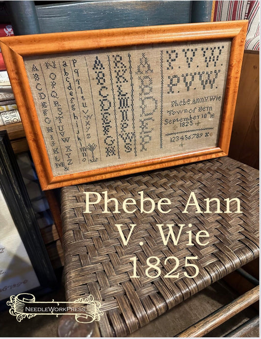 Phebe Ann V Wie Sampler