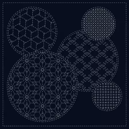 Sashiko Cloth Mixed Pattern