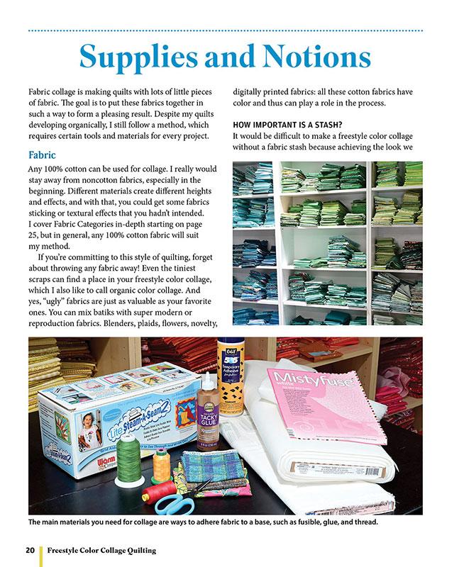 Freestyle Color Collage Quilting