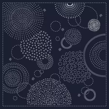 Sashiko Cloth Hanabi