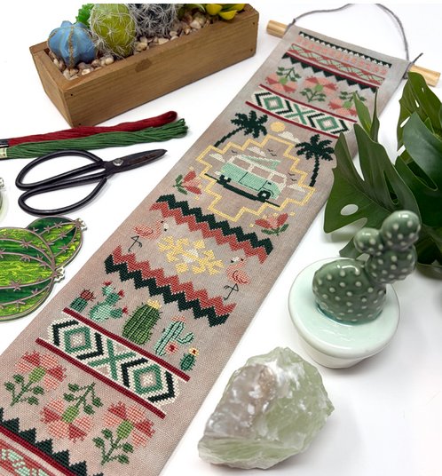 Cactus & Caravan Bell Pull