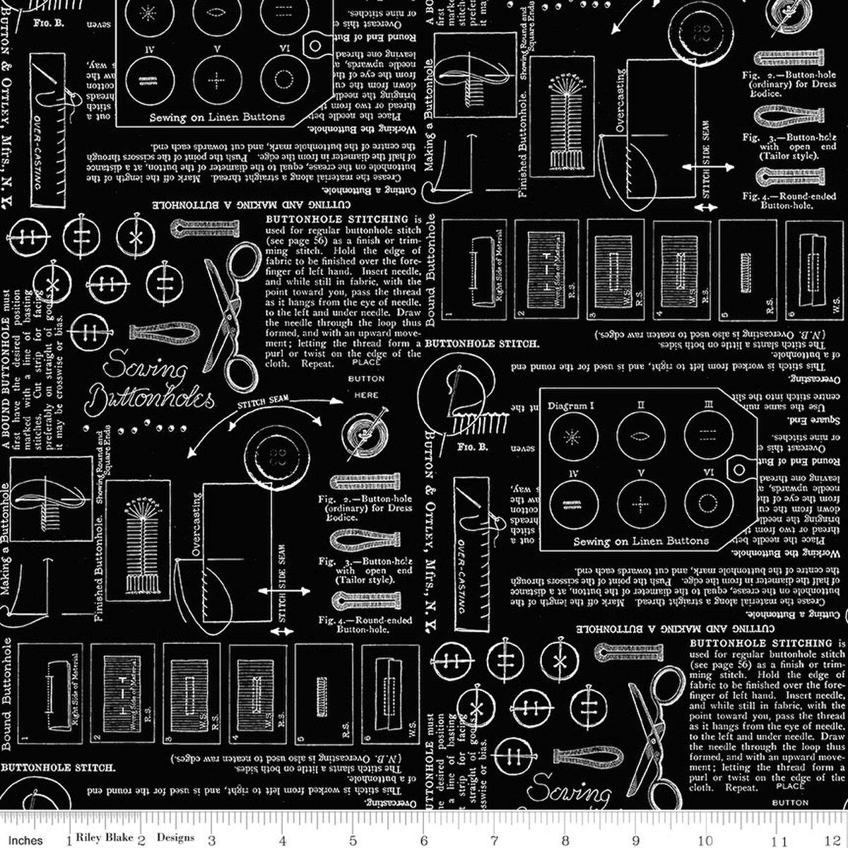 Sew America Black Sewing Notes