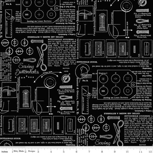 Sew America Black Sewing Notes