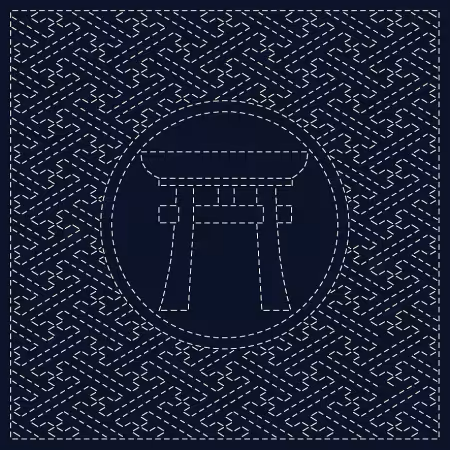 Sashiko Cloth TORI-I