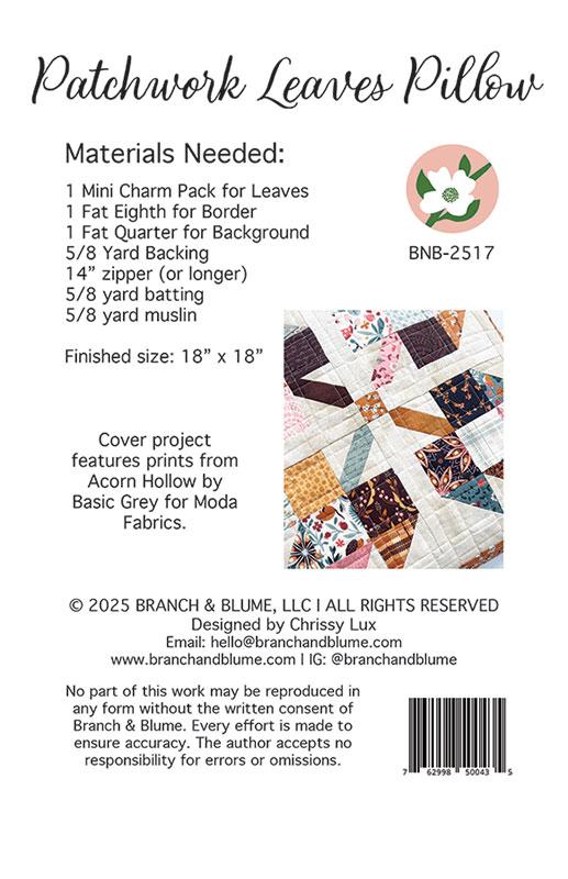 Patchwork Leaves Pillow