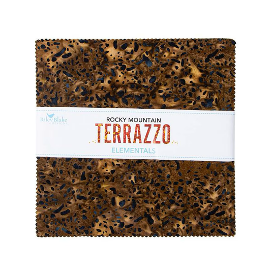 Batiks Elementals Terrazzo Rocky Mountain 10 Inch Stacker