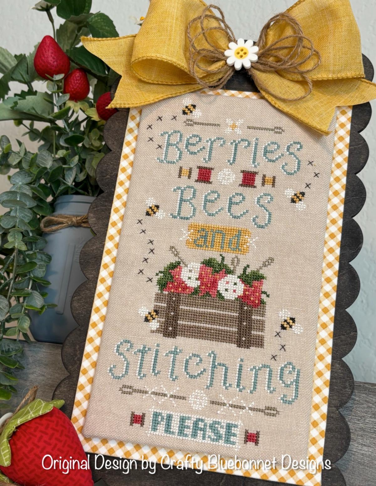 Berries, Bees and Stitching Please
