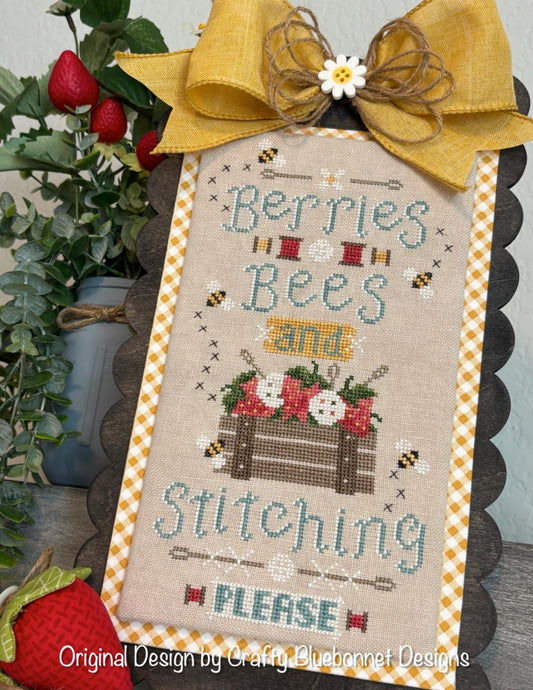 Berries, Bees and Stitching Please