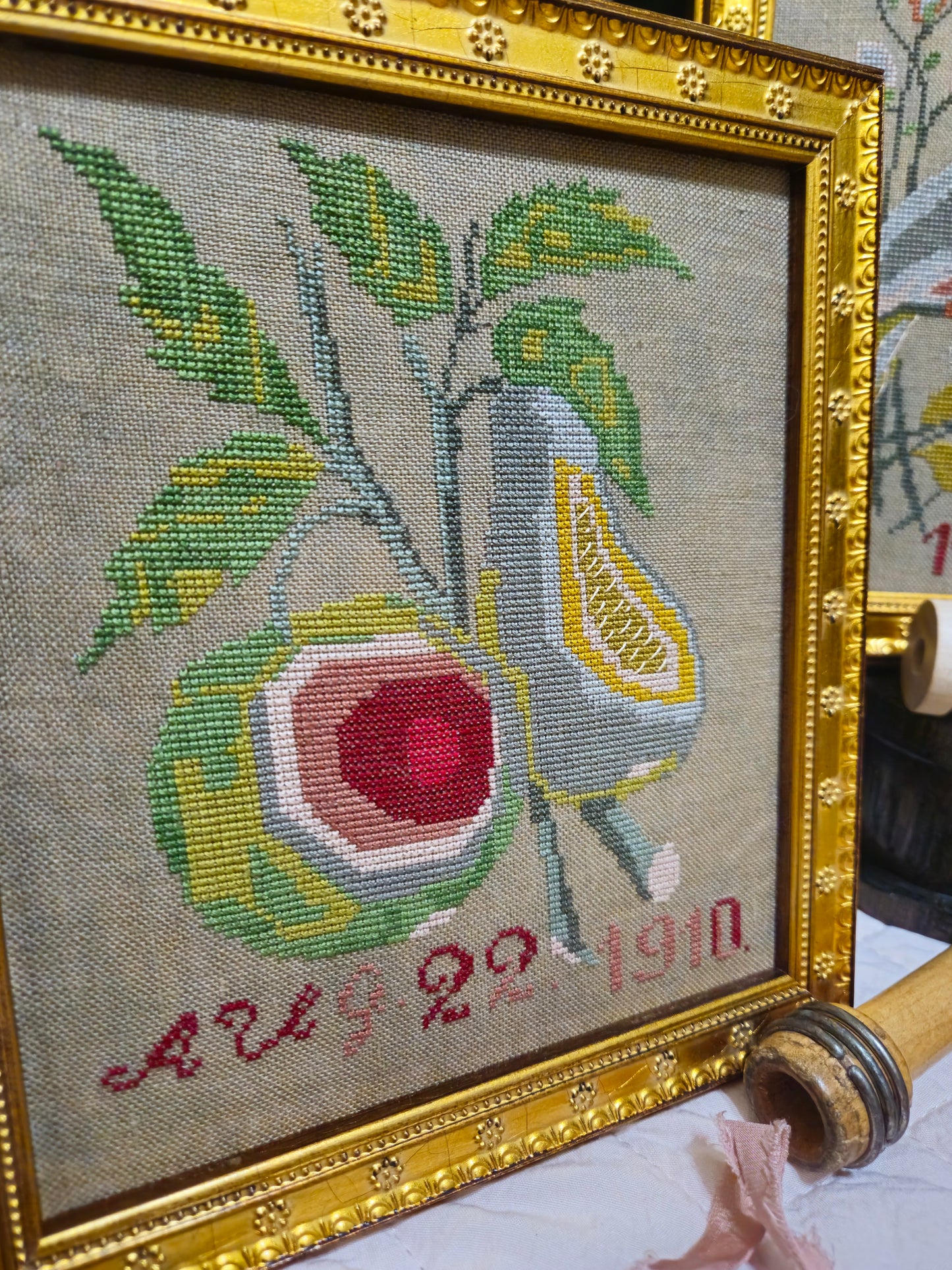 1910 Bird and Pear