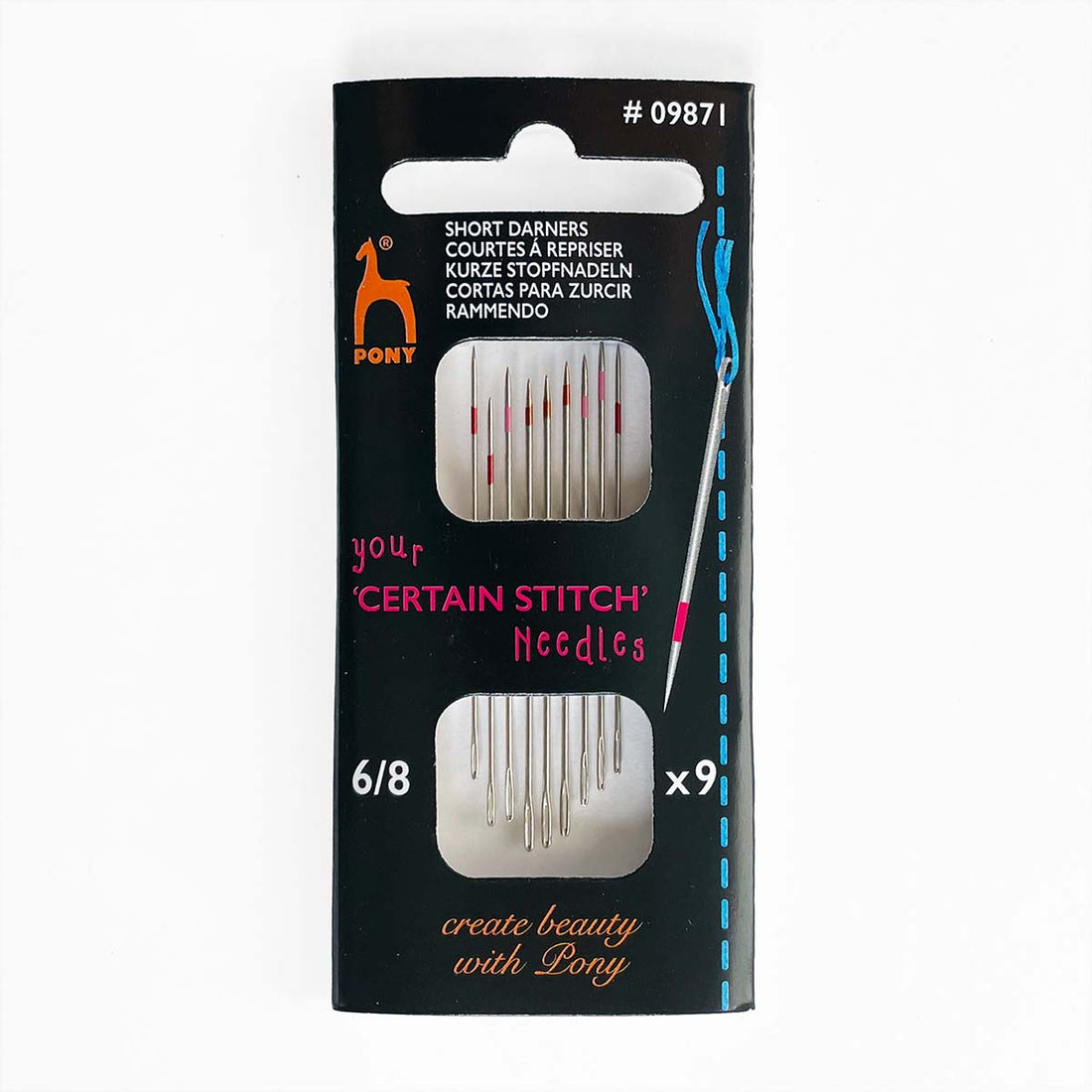 Pony Short Darners Certain Stitch Needles – The Stitching Corner