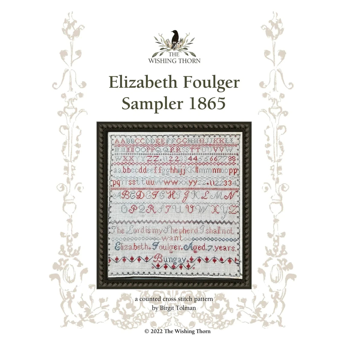 Elizabeth Foulger Sampler 1875