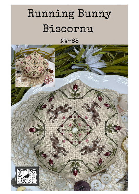 Running Bunny Biscornu