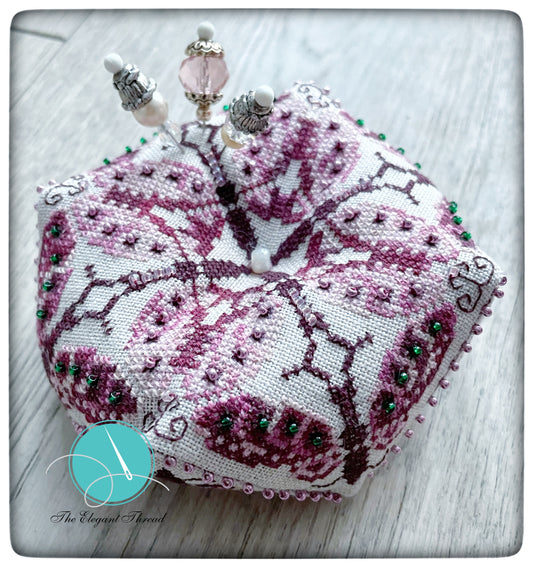 Pappillon Rose - Biscornu